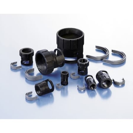 Pma BVIRA-U343, FTNG FEM 1-3/8IN NW23 PA6 IP68 BLK BVIRA-U343